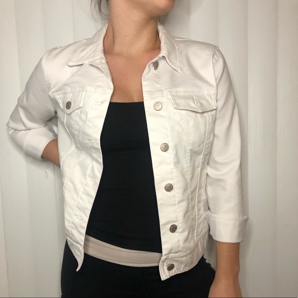 Old Navy Jackets & Blazers - NEVER WORN!! White Denim jacket from Old Navy